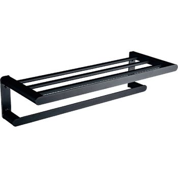 Полка для полотенец Nofer Capri 16223.N Черный матовый — фото 1, Полки для полотенец