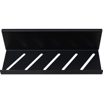 Металлическая полка Aquanet Магнум 30 302224 Черная матовая — фото 2, Полки для ванной и душа