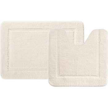 Комплект ковриков Iddis Promo 65х45/45х45 PSET02Mi13 Светло-бежевый — фото 1, Коврики для ванной комнаты