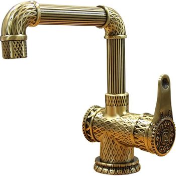 Смеситель для раковины ZorG Antic A 419 U-BR LOFT Бронза — фото 1, Смесители для раковины