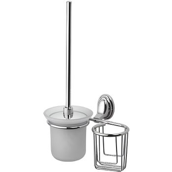 Ершик для унитаза с держателем освежителя воздуха Haiba HB1510-1 Хром — фото 1, Ершики для унитаза