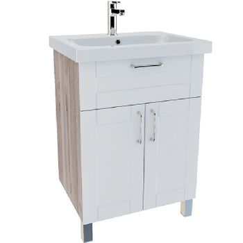 Тумба под раковину Iddis New Sena 60 NSE60W2i95 Белая Дерево — фото 1, Тумбы под раковину