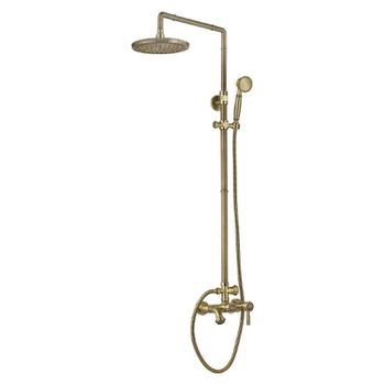 Душевая система ZorG Antic A 201DS-BR Бронза — фото 1, Душевые стойки