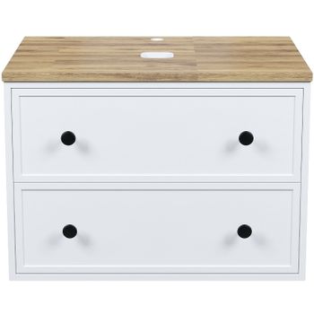 Тумба под раковину Iddis Torr 70 TOR70WBi95K подвесная Белая матовая — фото 1, Тумбы под раковину