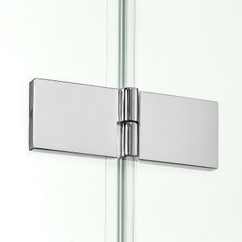 Душевой уголок New Trendy New Soleo Chrome 80х110 R D-0152A/D-0150B профиль Хром стекло прозрачное — фото 6, Прямоугольные душевые уголки