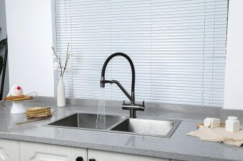 Смеситель для кухни Gappo G4398-89 Оружейная сталь Черный — фото 8, Смесители для кухни