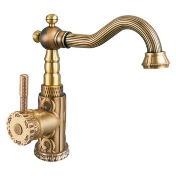 Смеситель для раковины ZorG Antic A 114U-BR Бронза — фото 1, Смесители для раковины