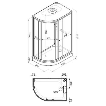 Душевая кабина Triton Коралл 120x80 А R Щ0000061818 без гидромассажа — фото 13, Душевые кабины