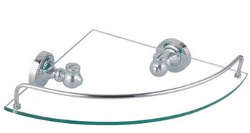 Угловая полка Fixsen Style FX-41103A Хром — фото 1, Полки для ванной и душа