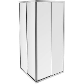Душевой уголок Jacob Delafon Serenity 90x90 E14A90-GA профиль Хром стекло прозрачное — фото 1, Квадратные душевые уголки