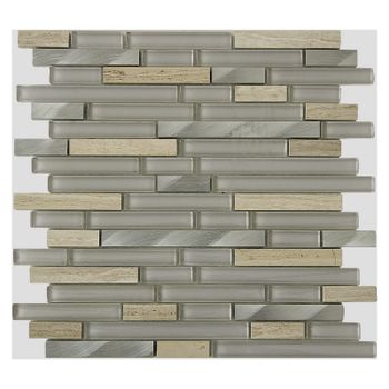 Мозаика Orro Mosaic Glasstone Electro II стекло+камень 29,8х29,8 см — фото 1, Мозаика