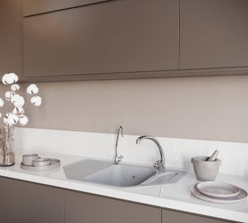 Кухонная мойка Domaci Бьелла DMC-10 GWS-10-310 Серая — фото 3, Кухонные мойки