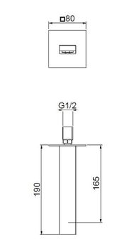Излив для смесителя Webert Pegaso AC0327740 Белый матовый — фото 2, Изливы