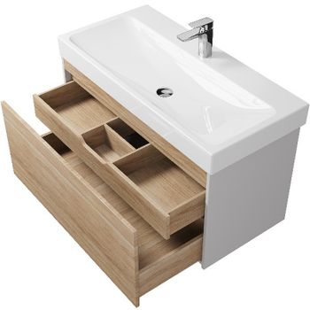 Тумба под раковину Creto Etna 100 4-1079S подвесная Soft — фото 3, Тумбы под раковину