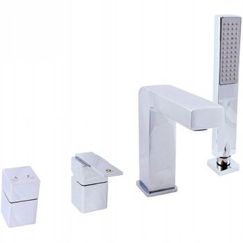 Смеситель на борт ванны Rav Slezak Loira LR565.5P Хром — фото 1, Смесители на борт ванны