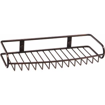 Полка корзина WasserKRAFT Isar K-1811 Темная бронза — фото 1, Полки для ванной и душа