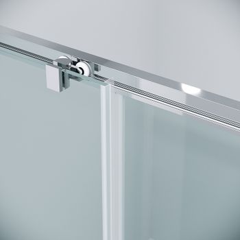 Душевая дверь Grossman Cosmo 100 100.K33.02.100.10.00 профиль Хром стекло прозрачное — фото 6, Раздвижные душевые двери