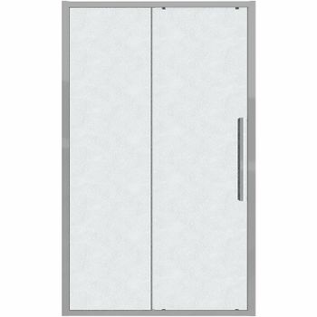 Душевая дверь Grossman Cosmo 110 100.K33.02.110.10.02 профиль Хром стекло шиншилла — фото 1, Раздвижные душевые двери