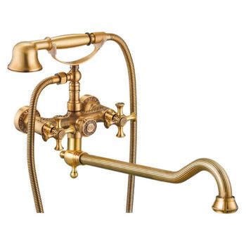 Смеситель для ванны ZorG Antic A 7001WDN-BR универсальный Бронза — фото 1, Смеситель для ванны