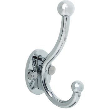 Двойной крючок Fixsen Hotel FX-31005A Хром — фото 1, Крючки для полотенец