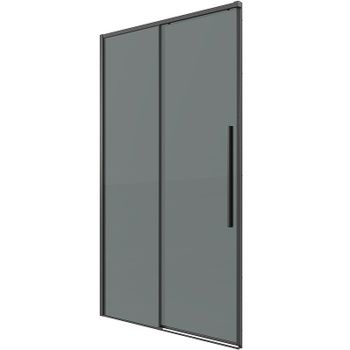 Душевая дверь Grossman Galaxy 100 100.K33.01.100.42.10 профиль Графит сатин стекло тонированное — фото 2, Раздвижные душевые двери