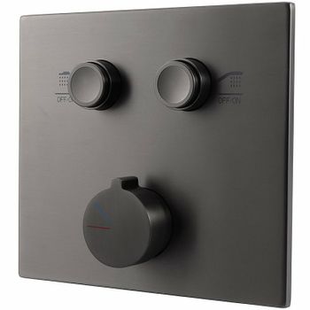 Душевая система Vincea VSFW-4211RGM Вороненая сталь — фото 4, Встраиваемые душевые комплекты