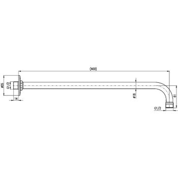 Верхний душ Rav Slezak SK0057BC Хром Белый — фото 2, Верхние души