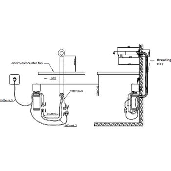 Диспенсер для жидкого мыла Nofer 03120.B Хром — фото 2, Диспенсеры для жидкого мыла