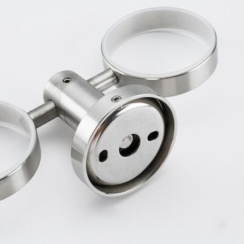 Стакан для зубных щеток Frap F301 F30108 двойной Сатин — фото 2, Стаканы для зубных щеток