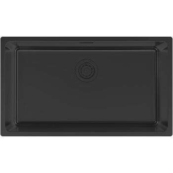 Кухонная мойка Paulmark Yuni 76 Uni YU76-MBN Черная матовая — фото 1, Кухонные мойки