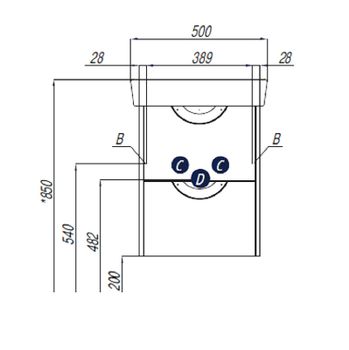 Тумба под раковину Aquaton Сильва 45 1A211701SIW60 Дуб фьорд — фото 6, Тумбы под раковину