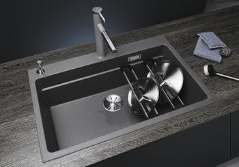 Кухонная мойка Blanco Etagon 8 Silgranit 525187 Антрацит — фото 11, Кухонные мойки