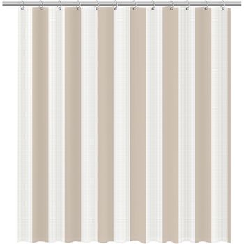 Штора для ванны Fixsen Vafel 180х200 FX-5020A Бежевая — фото 1, Шторы для ванной