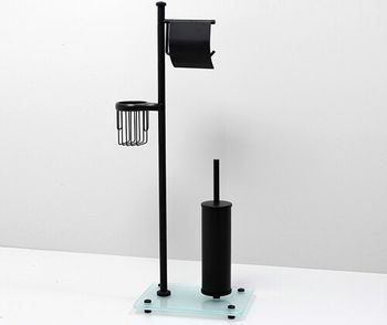 Напольная стойка WasserKRAFT Abens K-1264B Черная глянцевая — фото 2, Стойки - набор держателей