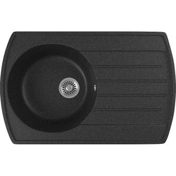 Кухонная мойка Domaci Бьелла DMC-23 GWS-23-308 Черная — фото 1, Кухонные мойки