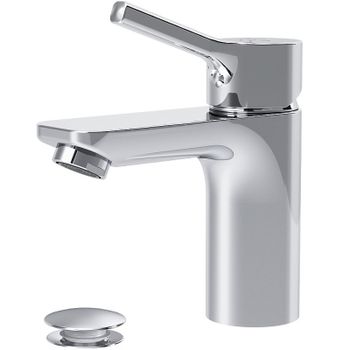 Смеситель на раковину AM.PM X-Joy S F85B82100 с донным клапаном Хром — фото 1, Смесители для раковины