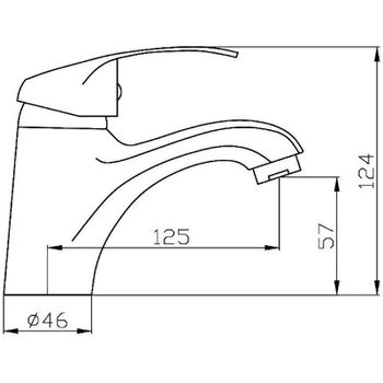 Смеситель для раковины Agger Glad A1502100 Хром — фото 8, Смесители для раковины