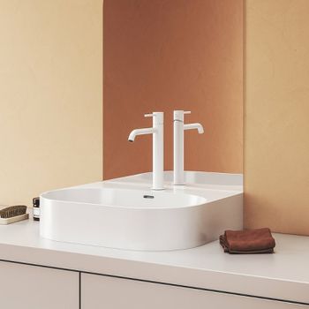 Смеситель для раковины Ravak Espirit ES 014.10WV X070390 Белый вельвет — фото 2, Смесители для раковины