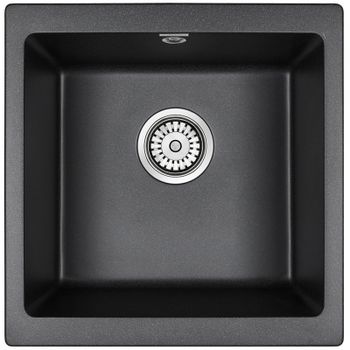 Кухонная мойка Paulmark Gera 50 PM104546-BL Черная — фото 1, Кухонные мойки
