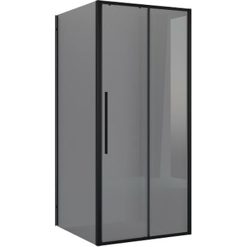 Душевой уголок Niagara Nova 90х90 NG-85-9TB-TB90-34 профиль Черный матовый стекло тонированное — фото 1, Квадратные душевые уголки