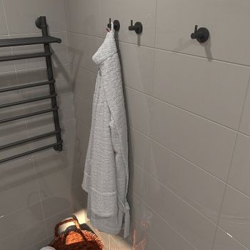 Крючок Altasan Камила КМ10ЧМ Черный матовый — фото 2, Крючки для полотенец