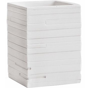 Стакан для зубных щеток WasserKRAFT Leine K-3828 Белый матовый — фото 1, Стаканы для зубных щеток