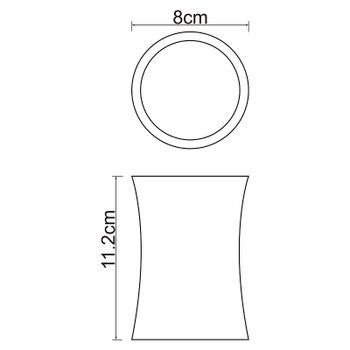 Стакан для зубных щеток WasserKRAFT Salm K-7628 Серый — фото 3, Стаканы для зубных щеток