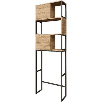 Стеллаж 1MarKa Grunge Loft 66 Ц0000005249 над стиральной машиной Дуб вотан — фото 1, Стеллажи для ванной комнаты