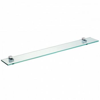 Стеклянная полка Aquaton 95 1A110403XX010 Хром — фото 1, Полки для ванной и душа