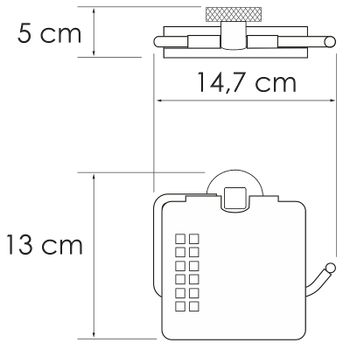 Держатель туалетной бумаги WasserKRAFT Tauber K-64425 с крышкой Никель — фото 4, Держатели туалетной бумаги