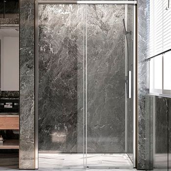 Душевая дверь Veconi Premium Trento PTD-40CH 150 PTD40-CH-150-01-C4 профиль Хром стекло прозрачное — фото 1, Раздвижные душевые двери