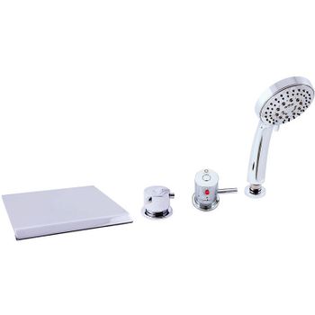 Смеситель на борт ванны Rav Slezak Dunaj Termostat DT274.5P с термостатом Хром — фото 1, Смесители на борт ванны