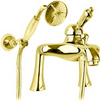 Смеситель на борт ванны Cezares Elite ELITE-PBVM-03/24-M Золото 24 карат — фото 1, Смесители на борт ванны