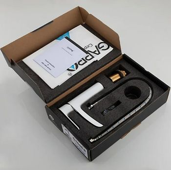 Смеситель для раковины Gappo G48 G1048-8 Белый Хром — фото 10, Смесители для раковины